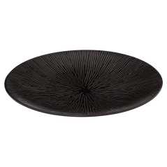 Lot de 6 petites assiettes plates Ø 21 cm “Galactique” - Grès Noir