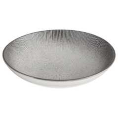 Lot de 6 assiettes creuses Ø 19 cm “Galactique” - Grès Gris