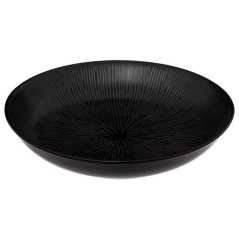 Lot de 6 assiettes creuses Ø 19 cm “Galactique” - Grès Noir