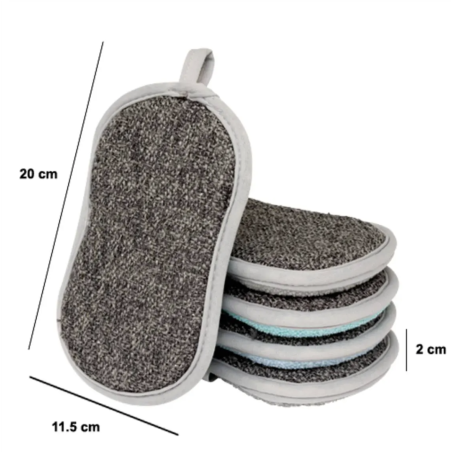 LE pack de 5 éponges durables - double-face, efficaces et prêtes à tout