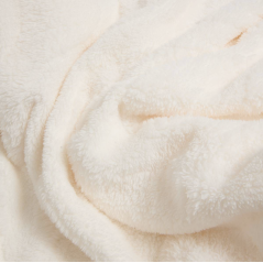 Plaid "Opal" - Sherpa Ultra Doux, Certifié Oeko-Tex - 170 × 130 cm - Blanc