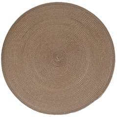 Set de table tressé rond en polypropylène - Diamètre 38 cm
