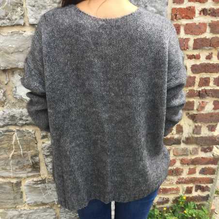 GILET FLUIDE GRIS FONCE