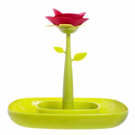 PLATEAU APERITIF VERT/ROUGE "ROSE" VIGAR 5324