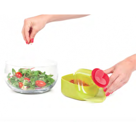 BOITE A SEL VERT/ROUGE "ROSE" VIGAR 5334