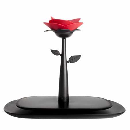 PORTE SERVIETTES NOIR/ROUGE "ROSE" VIGAR 5329