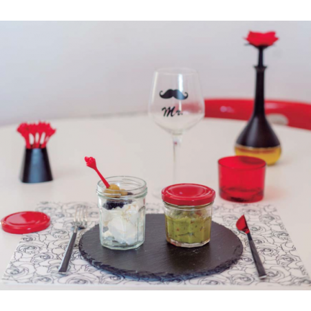 SET DE TABLE 30X38CM EN SILICONE "ROSE" VIGAR