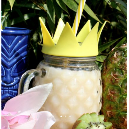 LOT DE 4 VERRES ANANAS TIKI BAR TRANSPARENT 500ML ARD'TIME EC4TIKANA