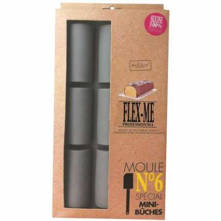 PLAQUE SILICONE PLATINIUM POUR 9 MINI BUCHES DE 9CM ARD'TIME FP-BUCHE-1