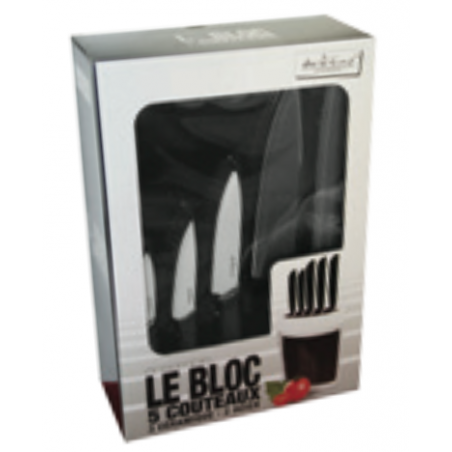 BLOC DE COUTEAUX NOIR ARD'TIME CT-BLOCBI-NO