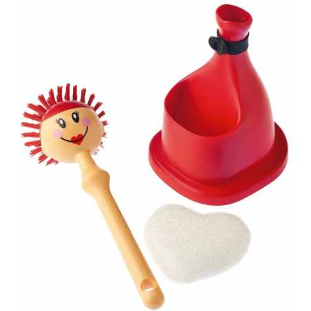 SET EVIER AVEC BROSSE VAISSELLE ET EPONGE GIGI VIGAR 4539