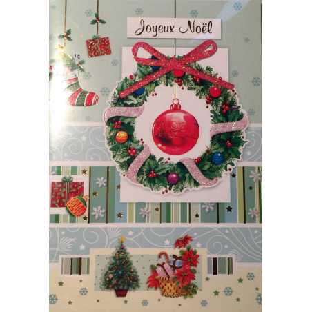 CARTE DE VOEUX JOYEUX NOËL XCJN-2