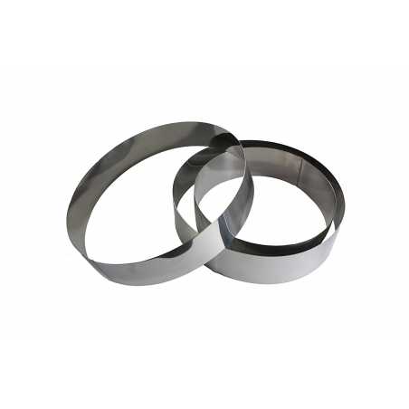 LOT DE 3 CERCLES A GATEAU EN INOX DIAM. 20, 24 ET 26CM "MES BEAUX GATEAUX" ARD'TIME BG-LTCERGA