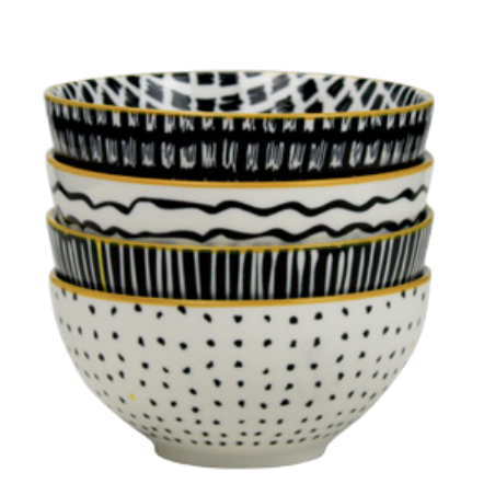 LOT DE 12 BOLS 15CM EN PORCELAINE KUROKO ARD'TIME KU-BOL15