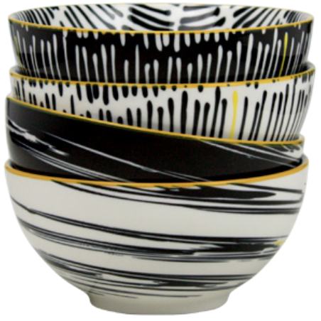 LOT DE 12 BOLS 17,8CM EN PORCELAINE KUROKO ARD'TIME KU-BOL18