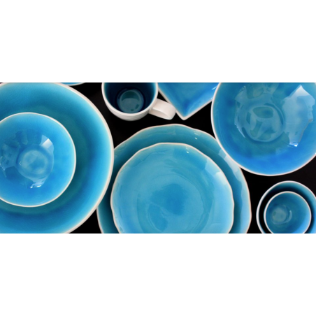 LOT DE 6 ASSIETTES 22,7CM EN CERAMIQUE NUUK ARD'TIME NUPLATRECT