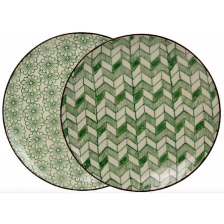 LOT DE 8 ASSIETTES 20,8CM GARDEN ARD'TIME GARAS20