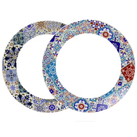 LOT DE 6 ASSIETTES EN CERAMIQUE 26,2CM BELEM ARD'TIME BEASGM