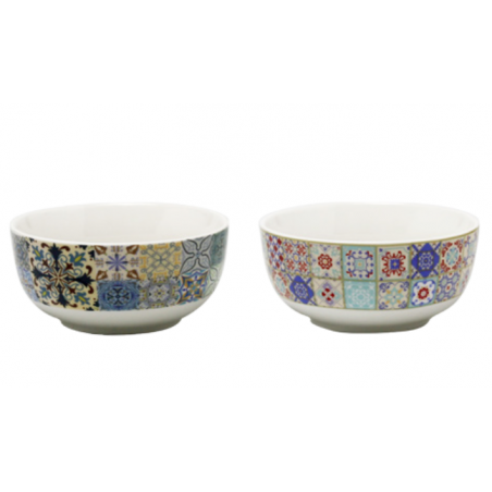 LOT DE 6 BOLS 550ML EN CERAMIQUE BELEM ARD'TIME BEBOL