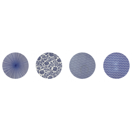 LOT DE 4 SALADIERS CARRE LAGOON ARD'TIME BL-ASSCAR