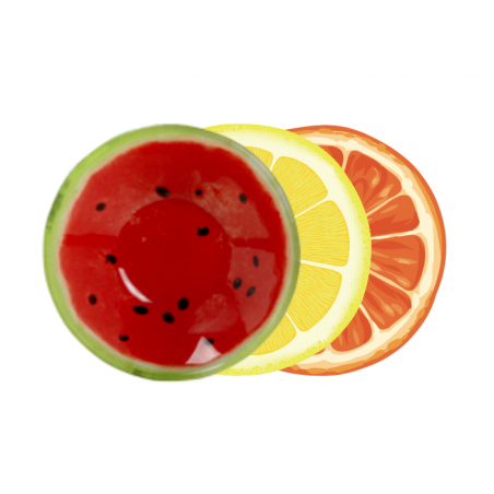 LOT DE 6 BOLS 8CM EN VERRE FRESH ARD'TIME FT-BOL8