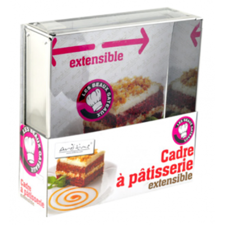 LOT DE 2 CADRES A GATEAUX EXTENSIBLES ARD'TIME BG-2CAREXT