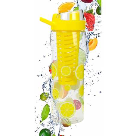 BOUTEILLE DETOX JAUNE AVEC PRESSE AGRUME ET INFUSEUR INTEGRE ARD'TIME DU-CANFT-1