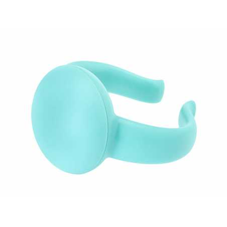 LOT DE 4 RONDS DE SERVIETTES TURQUOISE "TAULA" VIGAR 8559