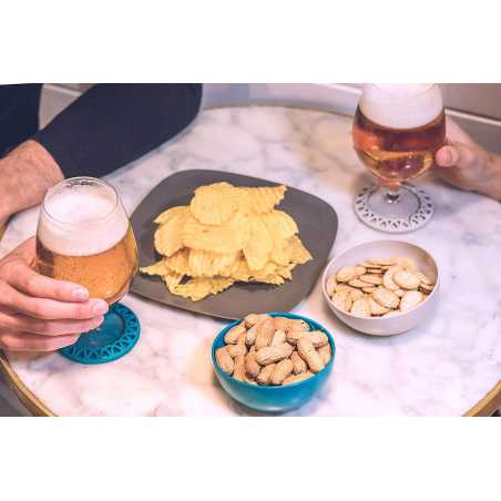 LOT DE DEUX PLATEAUX APERTITIF "TAULA" VIGAR 8652