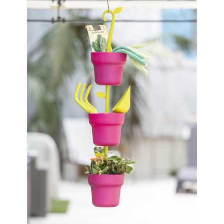 MINI POTAGER MODULABLE ROSE FUSHIA AVEC SUPPORT "GREEN" VIGAR 8674