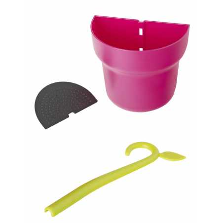POT ROSE FUSHIA AVEC CROCHET "GREEN" VIGAR 8975