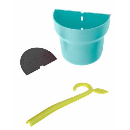 POT ROSE TURQUOISE AVEC CROCHET "GREEN" VIGAR 8976