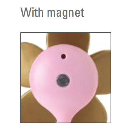 LOT DE 3 STYLOS BILLE MAGNETIQUE "FLOWER SHOP" 6961