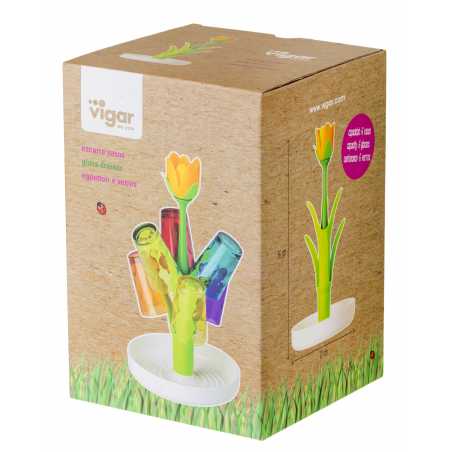 EGOUTTOIR A VERRE FLOWER POWER VIGAR 7294