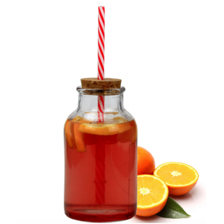 LOT DE 6 DRINKING JAR EN VERRE RECYCLE AVEC COUVERCLES EN LIEGE ET PAILLES "BO'BIO" ARD'TIME LI-DJ550ML