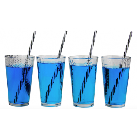 LOT DE 12 VERRES 14,6CM "HELLO SUMMER" ARD'TIME TE-VERHT