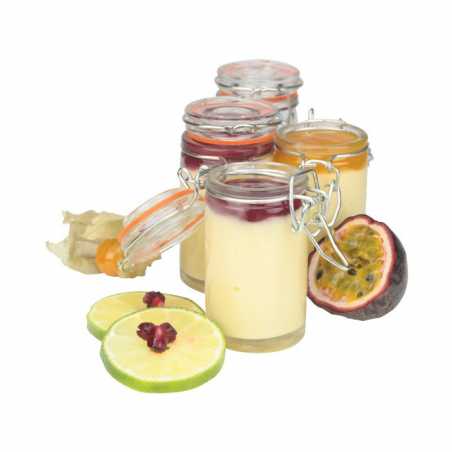 LOT DE 4 BOCAUX A PANNA COTTA 7CL "CAFE GOURMAND" ARD'TIME CAF-4BOCPAN