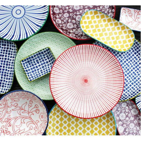 PLAT EN CERAMIQUE "SABAE" 30CM ARD'TIME SAB-PLAT/10