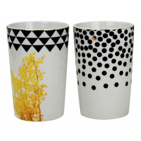 LOT DE 6 MUGS "JULIETTE" ARD'TIME JU-MUG