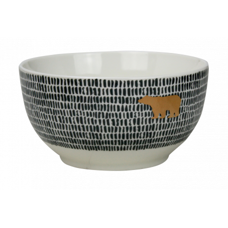 COFFRET 2 BOLS 470ML EN PORCELAINE "JOUR POLAIRE" ARD'TIME JP-2BOL1