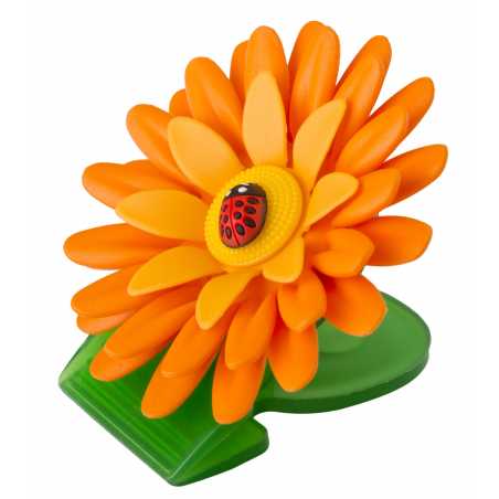 LOT DE 3 PINCES AVEC AIMANT FLOWER POWER ORANGE VIGAR 7206