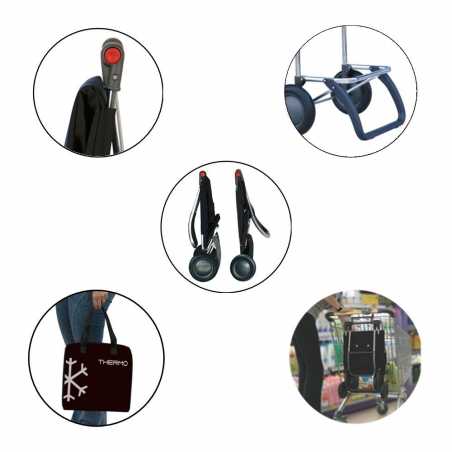 POUSSETTE DE MARCHE 2 ROUES PLIABLE ROUGE I-MAX ROLSER IMX004 MF LOGIC RG