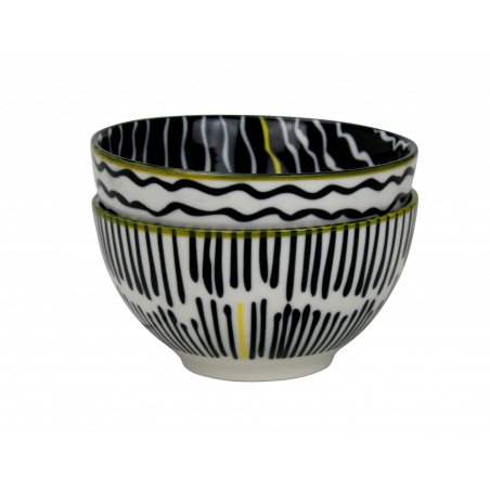 LOT DE 6 BOLS 12,4CM EN PORCELAINE KUROKO ARD'TIME KU-BOL12/6BLANC