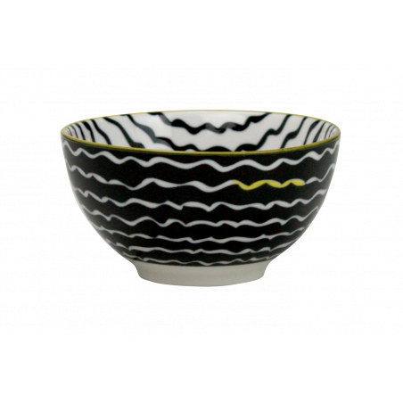 LOT DE 6 BOLS 12,4CM EN PORCELAINE KUROKO ARD'TIME KU-BOL12/6NOIR