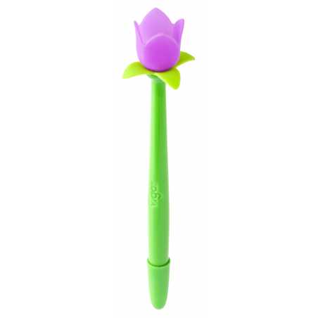 STYLO BILLE FLOWER SHOP TULIPE MAUVE 6380