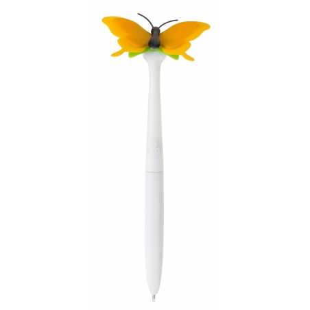 STYLO BILLE "FLOWER SHOP" PAPILLON JAUNE VIGAR 6953/3
