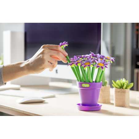 LOT DE 15 STYLOS BILLE FLOWER SHOP ROSE VIGAR 8049