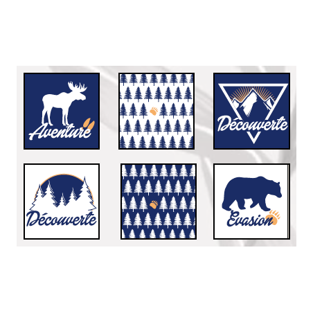 COFFRET 2 MAXI MUGS 500ML "ALASKA" ARD'TIME  ALMAX2MUG