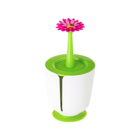 PORTE ROULEAU DE PAPIER WC FLOWER POWER BLANC VIGAR 8161
