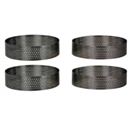 LOT DE 4 CERCLES 10CM MICRO PERFORE "MES TARTES GOURMANDES" ARD'TIME TG-4PERF